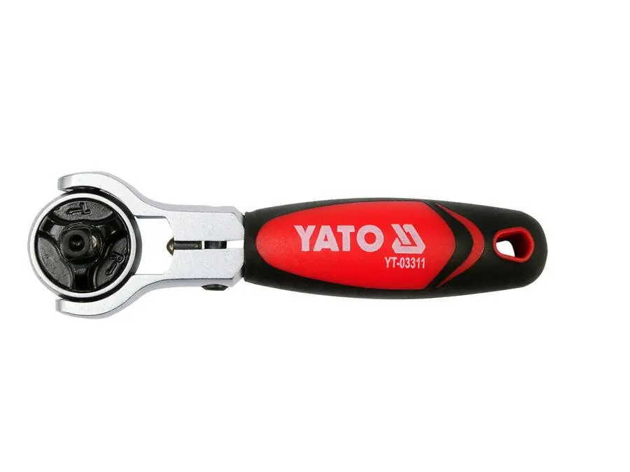 YATO Gola ráčna kombinovaná pro bity a ořechy 1/4" s otočnou hlavou - Rychlé dodání