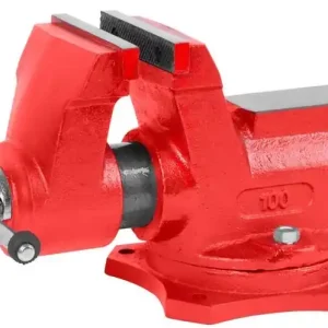 Omezené množství | STREND PRO Profi svěrák 100 mm dílenský stolní zámečnický otočný, SG ocel