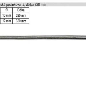 Skvělá cena | Kramle tesařská pozinkovaná průměr 12mm, délka 320mm