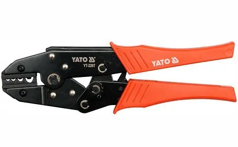 Kleště lisování fastonů a oček 1,5 - 10 mm2 Yato - Top cena