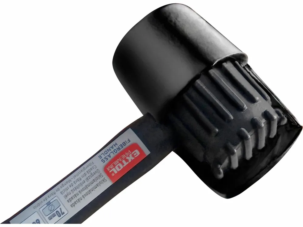 Přímo z výroby | EXTOL PREMIUM palička pryžová černá, průměr 50mm 280g 285mm