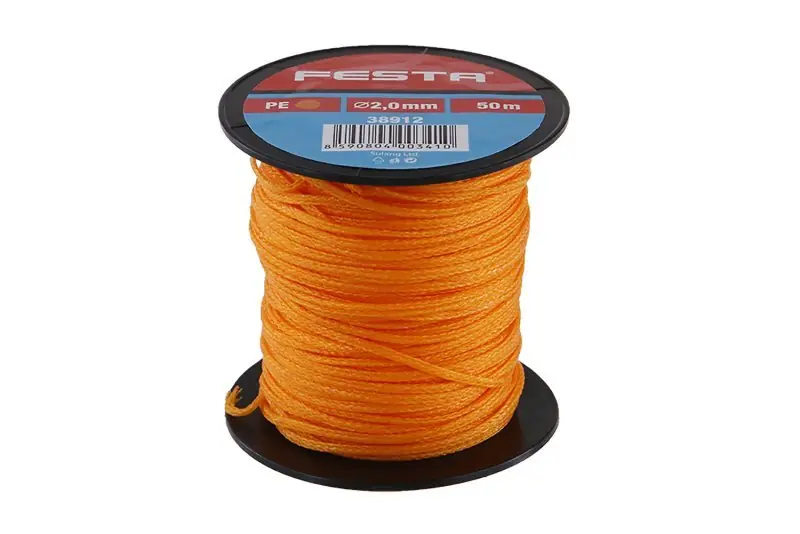 Pouze dnes - Provázek zednický FESTA 2mm 50m oranžový