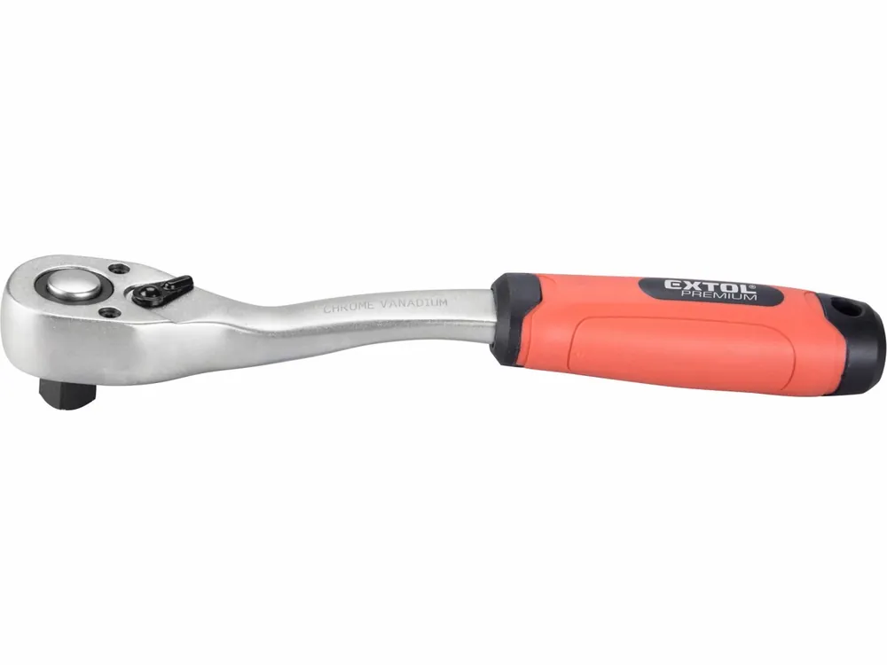 Nově přidáno | EXTOL PREMIUM ráčna tvarovaná, 45 zubů, 1/2", L 253mm, Crv 8816456