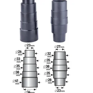 Expresní doručení - EXTOL PREMIUM adaptéry k odsávání, sada 2ks, vnější průměr 26-41/28-38mm