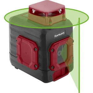 Cenový hit | FORTUM laser zelený liniový, křížový samonivelační, 1H360°x 1V 4780209