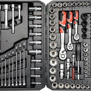 YATO Gola sada 1/2", 3/8", 1/4" + příslušenství 120 ks YT-38801 | Populární