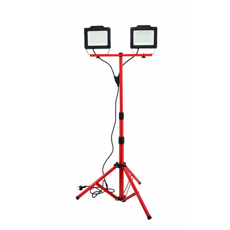 AWTOOLS Dvojitý SMD LED Reflektor 2x50W, 2x4750lm, světlo se stojanem tripod | Využijte nabídku