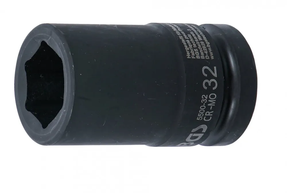 Špičkový produkt | Gola ořech šestihran 1" kovaný prodloužený 32mm, BGS technik