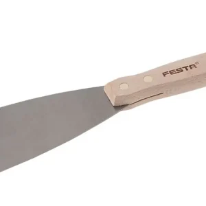 FESTA Špachtle ocelová 80mm, pevná, dřevěná rukojeť | Výprodej