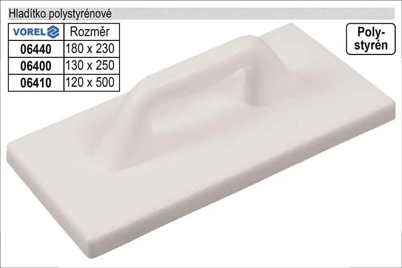 Hladítko polistyrénové hladké 320x180mm | Akční cena