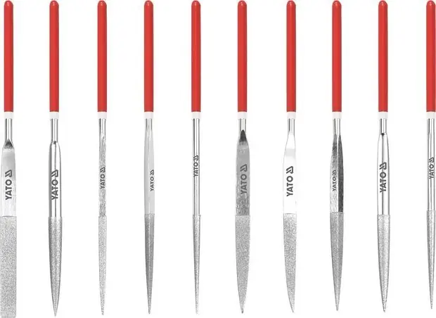 Sada pilníků jehlových diamantových 4 x 160 mm 10 ks 50 mm - Cenový hit