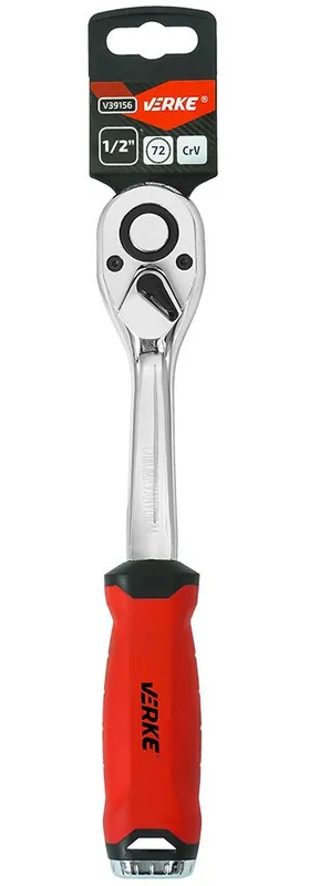VERKE Gola ráčna 1/2" vyhnutá s páčkou, 72 zubů - Bestseller
