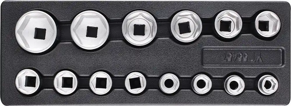 Vložka do zásuvky, YT-55457, klíče nástrčné, 3/4", sada 19 - 55 mm, 14 kusů, Yato | Speciální nabídka