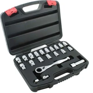YATO Gola sada 1/4" a 1/2" průchozí ráčna a ořechy metrické 10-19mm, palcové 3/8"-3/4" | Nejprodávanější