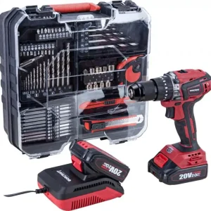Slevy | Worcraft CHD-S20LiBAT Aku vrtací šroubovák 20V, bezuhlíkový příklep 2x2.0Ah kufr ShareSYS