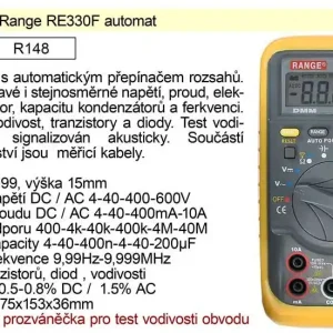 Ihned k objednání - Multimetr Range RE330F automat