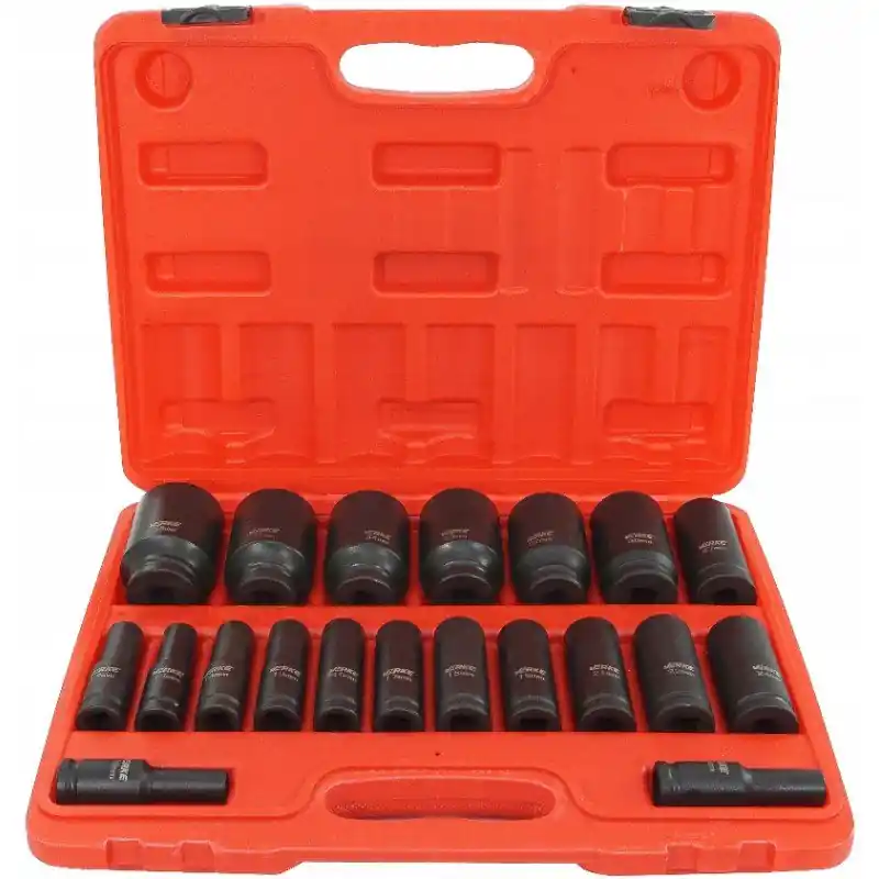 Končí brzy | VERKE Gola ořechy šestihranné kované prodloužené 1/2" sada 20kusů 10-38mm V39463