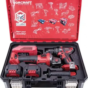 Set WORCRAFT XCUBE001 Aku vrtačka CHD-S20LiBA, úhlová bruska CAG-S20LiBS, 2x4.0Ah, nab. | Bezpečná platba