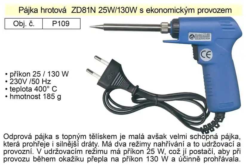 Jen tento týden - Pájka pistolová hrotová ZD81N