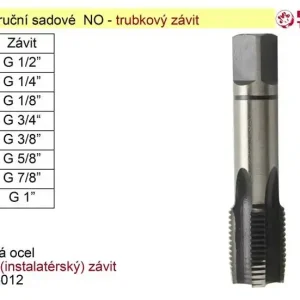 Už jen pár kusů - Závitníky ruční sadové G1/4" NO trubkový závit