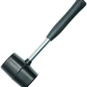Velmi oblíbený produkt | Palička gumová, černá, 340 g, s kovovou násadou, 50 mm, Vorel